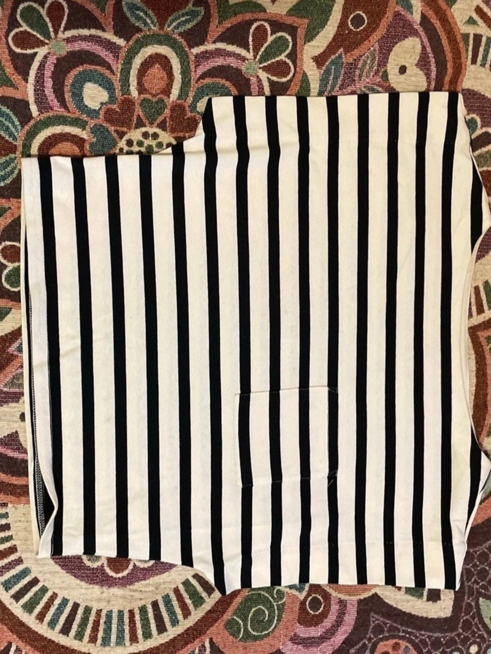 J.Crew Striped Tank Top in Black & Cream